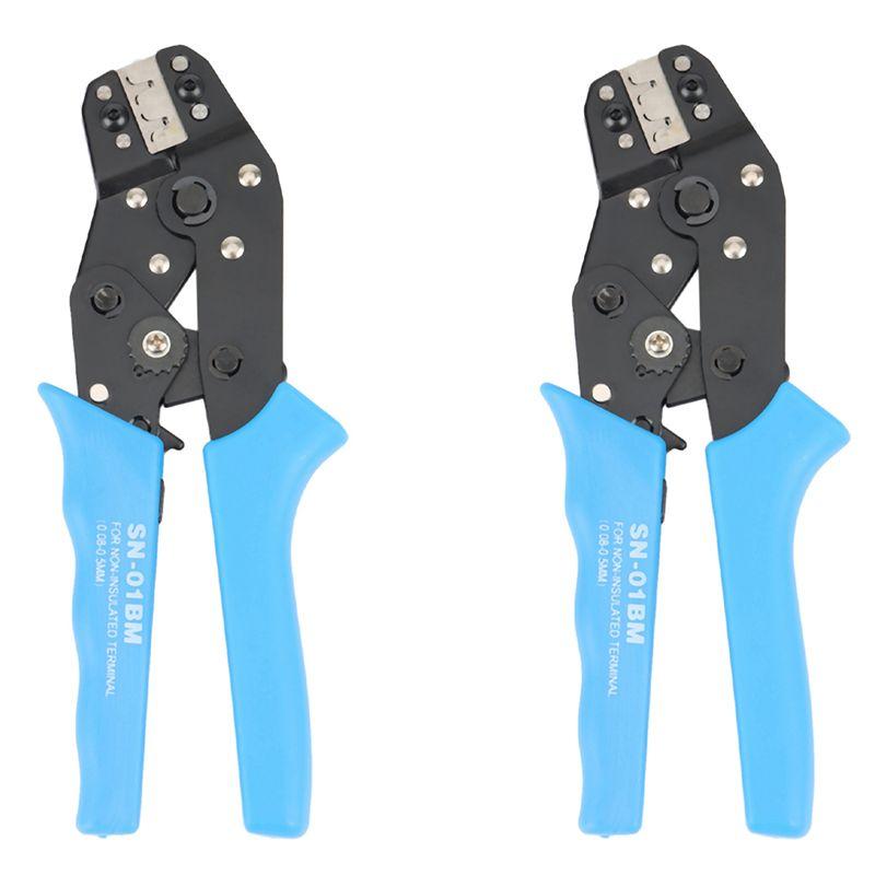 ABUL-2X SN-01BM Terminal Crimping Pliers Multi-Purpose Crimping Pliers For Terminal Crimping Ratchet Press-Insertion Spring синий