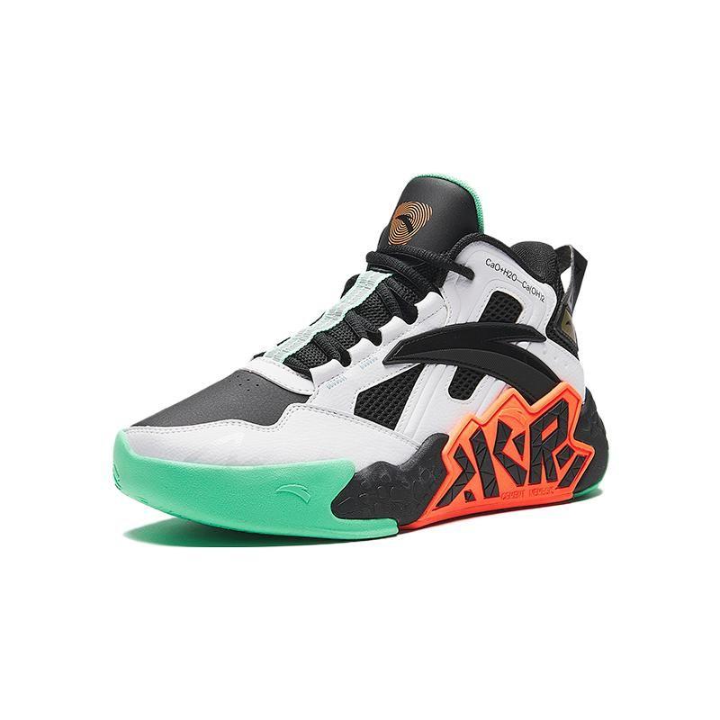 Anta Cement Bubble Big Kid Black White Yellow Kids Sneakers A312331112-2