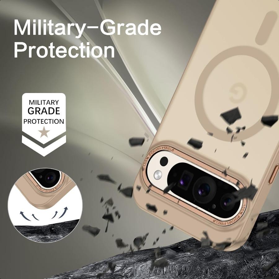 

BENTOBEN Магнитный чехол для Google Pixel 9 Pro XL Чехол для телефона Pixel 9 L Совместимый с MagSafe Полупрозрачный Матовый Тонкий Ударопрочный United States