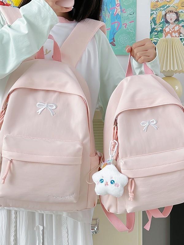 Sweet Candy Color Small Backpack With Nylon For School Use And Daily Commutes