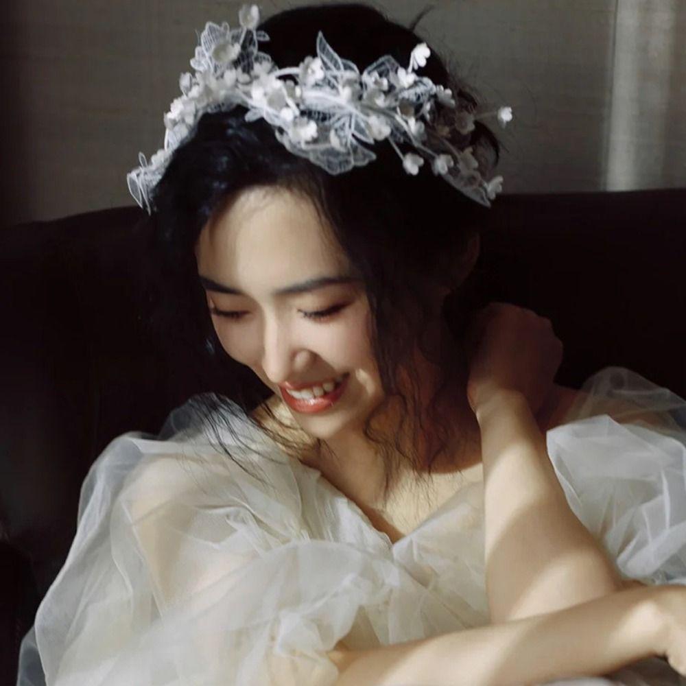 Sweet Bride Headdress Elegant Wedding Hair Accessories Tassel Photography Headband  Hair Jewelry