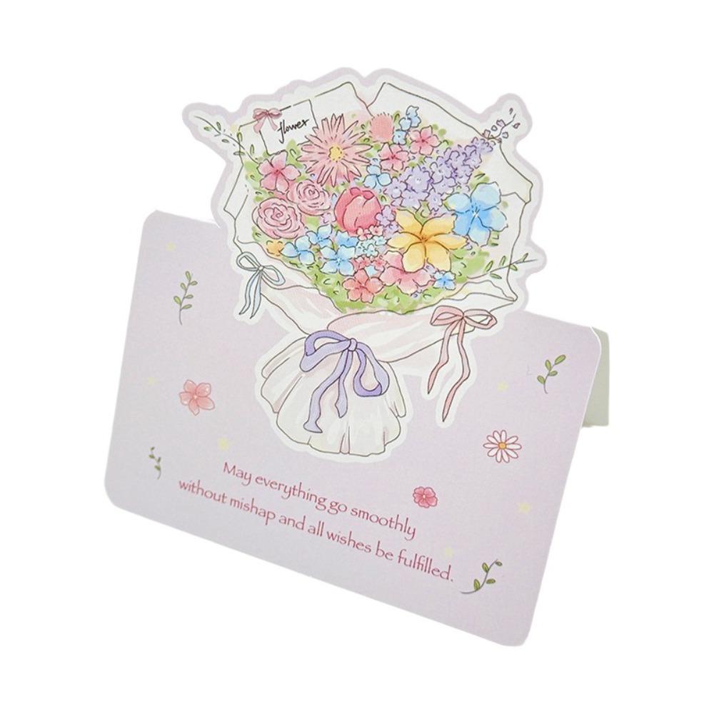 Romantic 3D Greeting Card Rose Pop Up Love Blessing Card with Envelope Valentine's Day Card Wife Girlfriend Gift