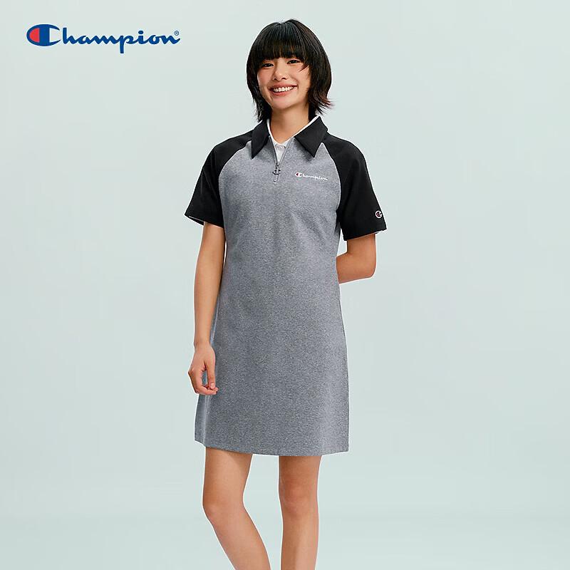 Champion Colorblock Polo Knit Mini Dress L