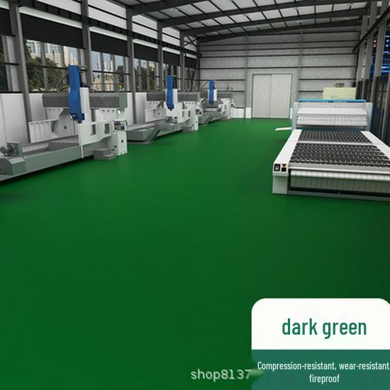 Commercial Gray Waterproof PVC Floor Mat - Wear-Resistant Linoleum Office Covering