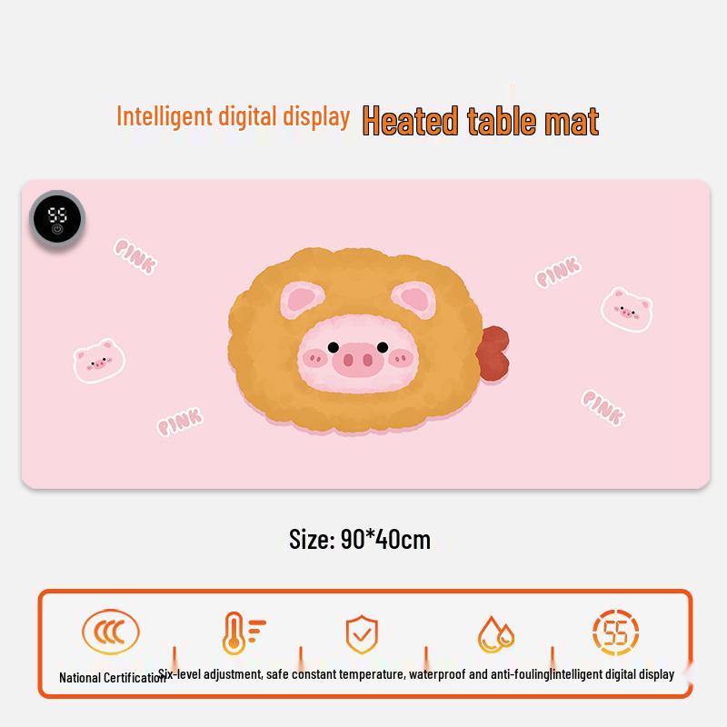 Electric Heating Desk Pad - Warm Mouse Pad for Office & Student Use