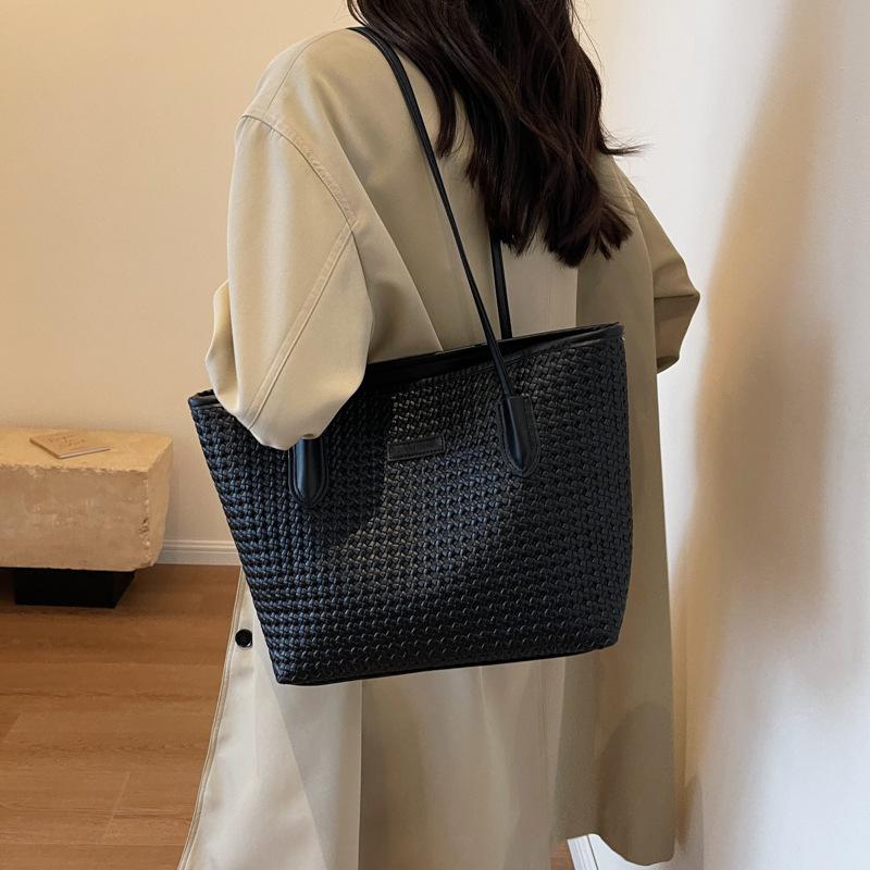 Tooxika Women's New Simple High-end Large-capacity Tote Bag Versatile Single-shoulder Underarm Bag