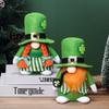 Klöveransiktslös docka Grön St Patrick's Day Rudolfdocka Irländsk festivalatmosfär Dekorationstillbehör Festivalfönster