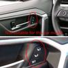 For -2024 Toyota RAV4 Carbon Fiber Inner Car Door Handle Bowl Cover 4pcs
