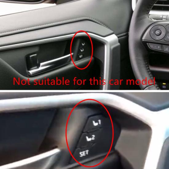 For -2024 Toyota RAV4 Carbon Fiber Inner Car Door Handle Bowl Cover 4pcs