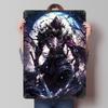 Dark Samurai Warrior Tinplate Poster Customized Wall Art Vintage Retro Metal Signs for Decoration Bedroom Decorations Wand Deko