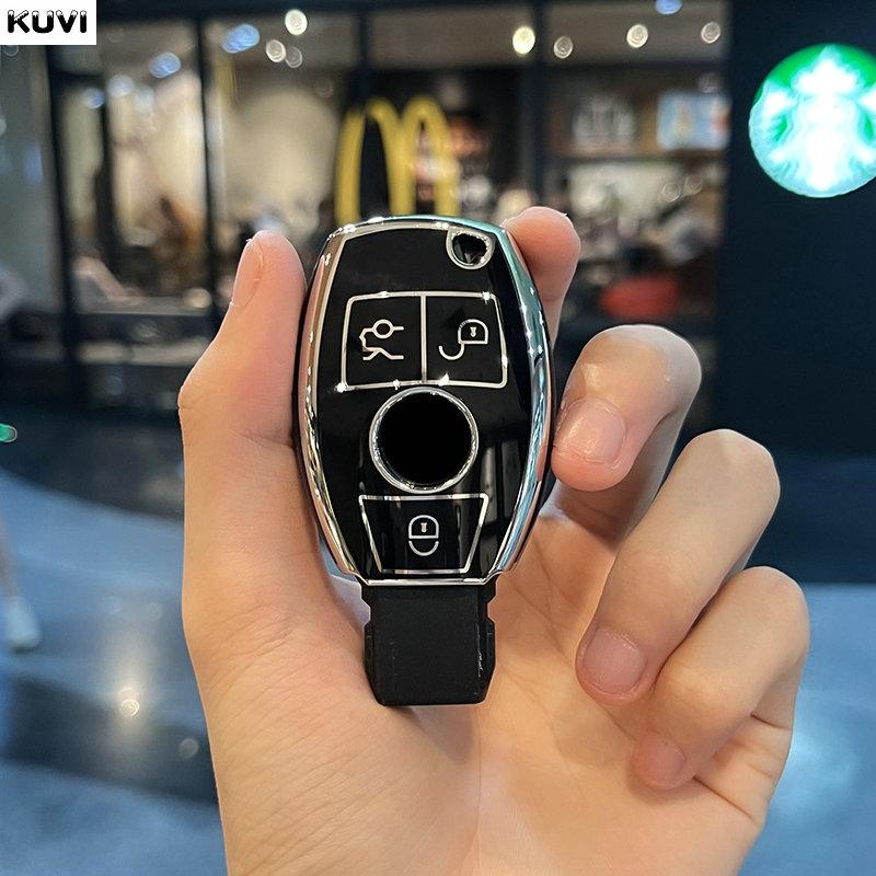 TPU kryt pouzdra na klíče od auta Kryt klíčenky pro Mercedes Benz Třída ABCE GLS GLA GLK GLC CLS CLA AMG W204 W205 W212 W463 W176