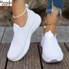 Fashion 2025 New Summer Mesh Breathable Large Women's Casual Shoes Soft Sole Lightweight Women's  Single  Shoes Free Shippiing Shoes