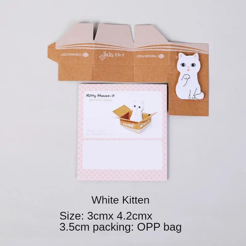 Cartoon Note Book Carton Cat Small Notes Stick N Times Sticky Memo Pads for School Student Cute Stationary Supplies