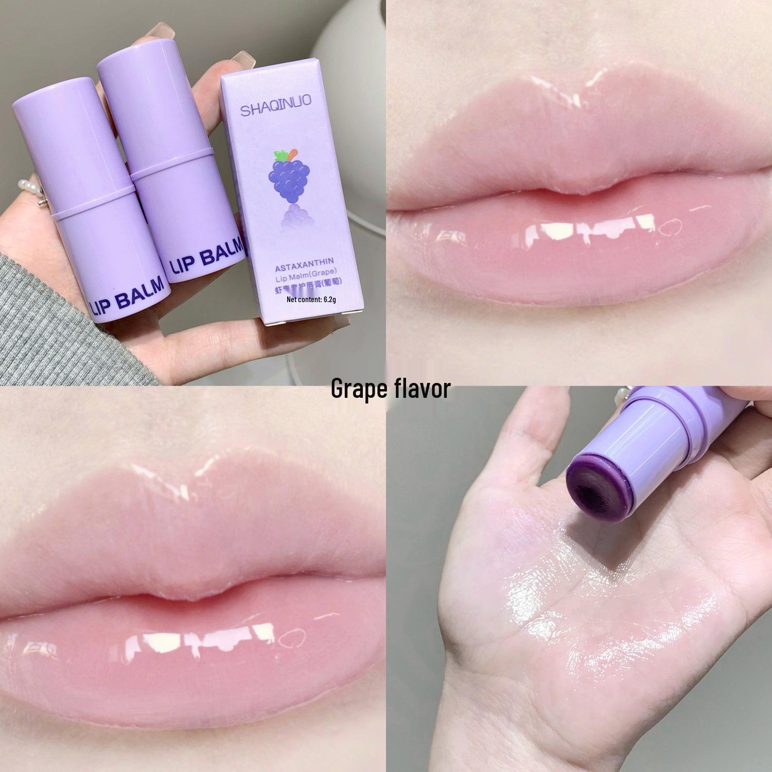 SHAQINUO Astaxanthin Moisturizing Lip Balm - Non-Greasy, Hydrating, Anti-Crack Lip Care Cosmetics.