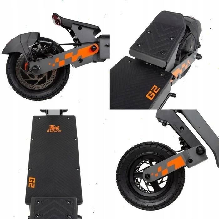 KuKirin G2 - Electric Scooter - 10-inch Tires - 800 W Motor - 48 V 15.6Ah Battery, 55 Km Range - Touchscreen.