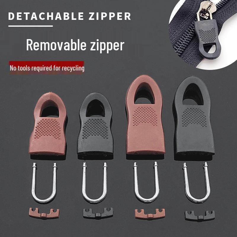 Detachable Zipper Pull Tab for Bags, Jackets, Shoes, and Backpacks - Tool-Free Replacement.