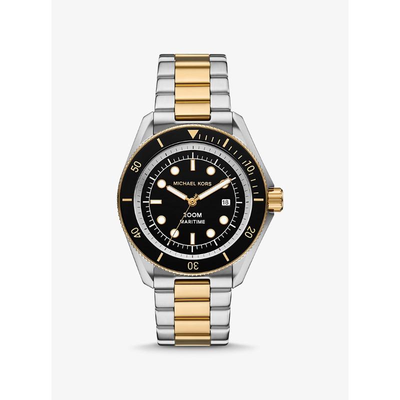 Michael Kors Oversized Maritime Two-Tone Watch MK9180 чёрный