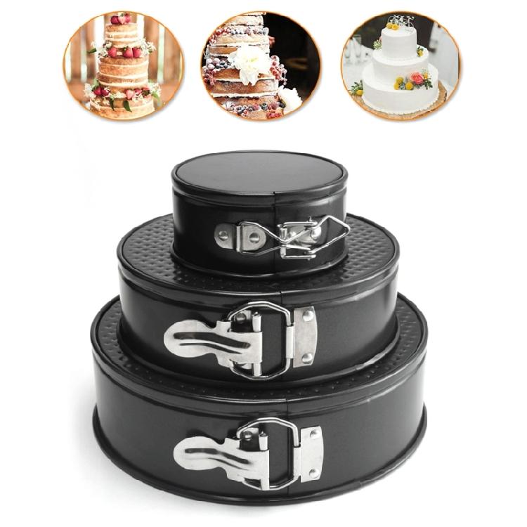 3Pcs Nonstick Cheesecake Pans Leakproof Round Cake Pans Springform Pans with Removable Bottom Round Cake Mold Enduring