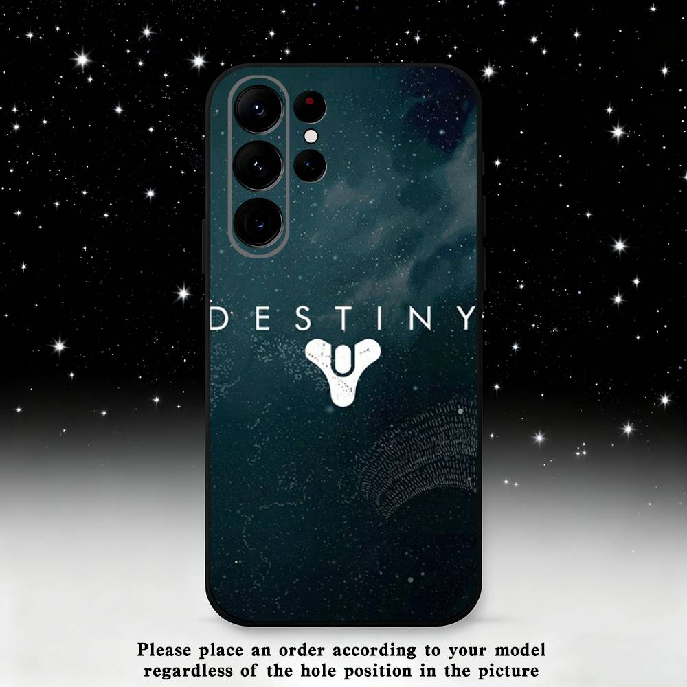 

D-Destiny 2 Game Phone Case For Samsung S25,S24 Ultra,S20,S30 plus,S22 plus,S23,S30 Ultra 5G Silicone Black Shell Samsung S24