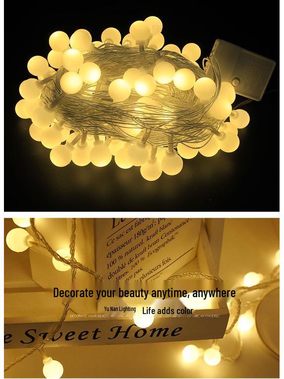 LED Fairy String Lights - Outdoor Christmas & Festive Décor Battery-Powered