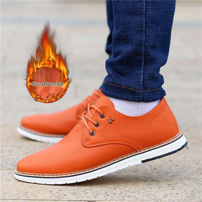 Men's Summer Soft Leather Korean Style Casual Breathable Flats