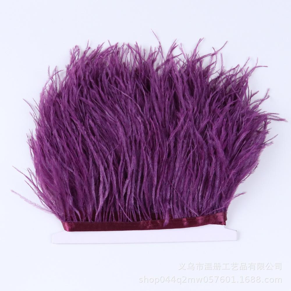 Color 10-15Cm Ostrich Hair Cloth Edge 53 Colors Wedding Clothing Accessories Diy
