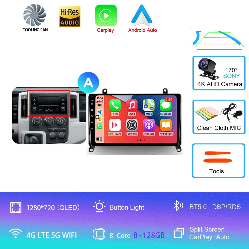 Car Radio for Toyota Hiace H300 VI 6 GranAce I 1 2019 - 2022 Multimedia Video Player Navigation GPS Android 14 2 Din Dvd