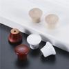 10pcs Mini Wood Knobs w/screw 23*20mm 0.91" Round Pull Single Hole Handle Unpainted Wooden Red White Decor Cabinet Drawer Chest