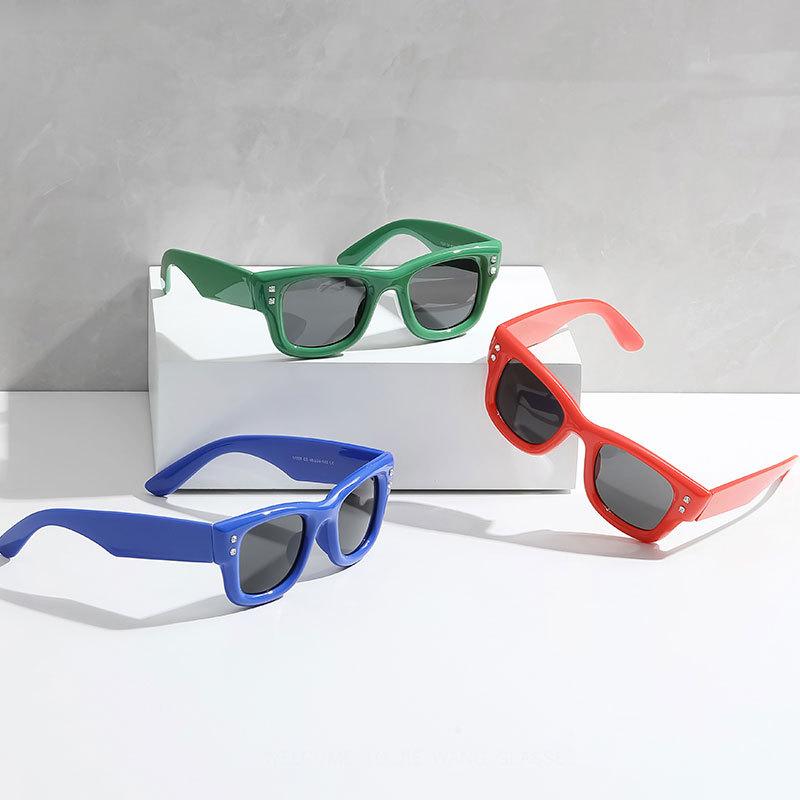Fashion square thick frame sunglasses female Internet celebrity street shot trend UV protection sunglasses male