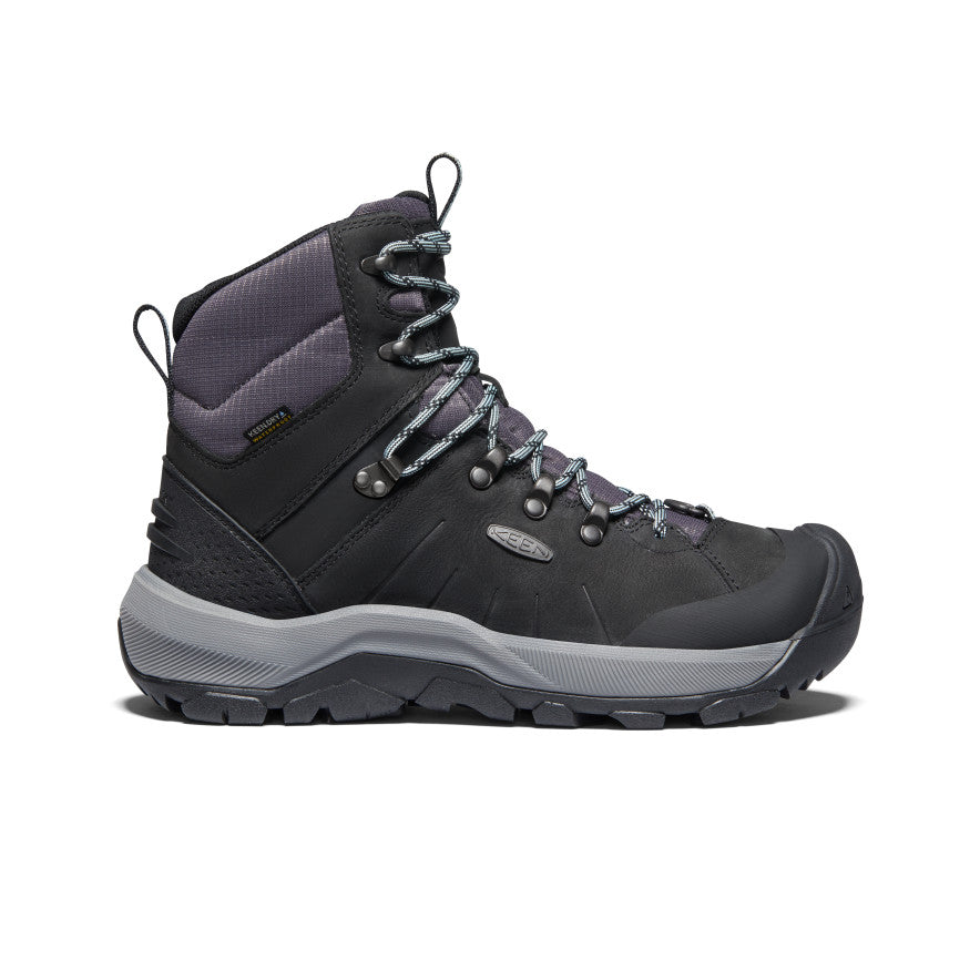 Keen Damen REVEL IV MID POLAR Winter-Trekkingstiefel Schwarz/Harbor Gray 24,0 cm