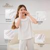 Yeesoo Girls' 7A Antibacterial Camellia Essential Oil Short Sleeve Pajama Set