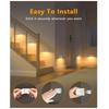 WILLED Night Light with Motion Alarm, 4 Pieces Rechargeable Stair Lighting with Motion Alarm, LED Night Light Children with 3 Modes (Auto/ON/OFF),
