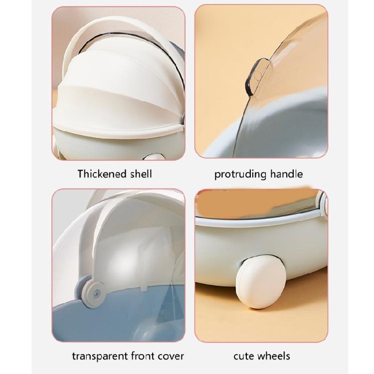 Durable Cradle Shape Box Featuring Flipping Cover for Organizing Toy Stationery and Trinkets on Desktop Front