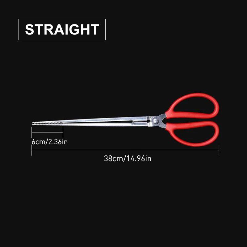 

Многофункциональные щипцы из нержавеющей стали с красной ручкой, противоскользящий зубчатый зажим для уличного морского краба, инструмента для ловли угрей на рисовом поле