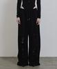 Eonibeu Destroyed Banding Sweat Pants Black