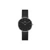 Watch Quartz Movement Stainless Steel Strap 32mm Black Dial Unisex Model 30 Meters Waterproof DW00600202