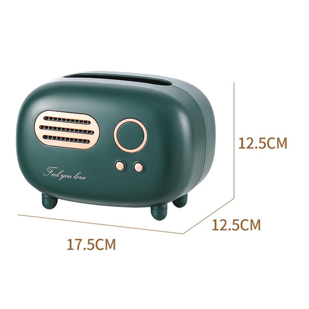 Radio Model Pumping Paper Case Decoration Props Tissue Paper Dispenser Retro  Plastic for Apartment Restaurant