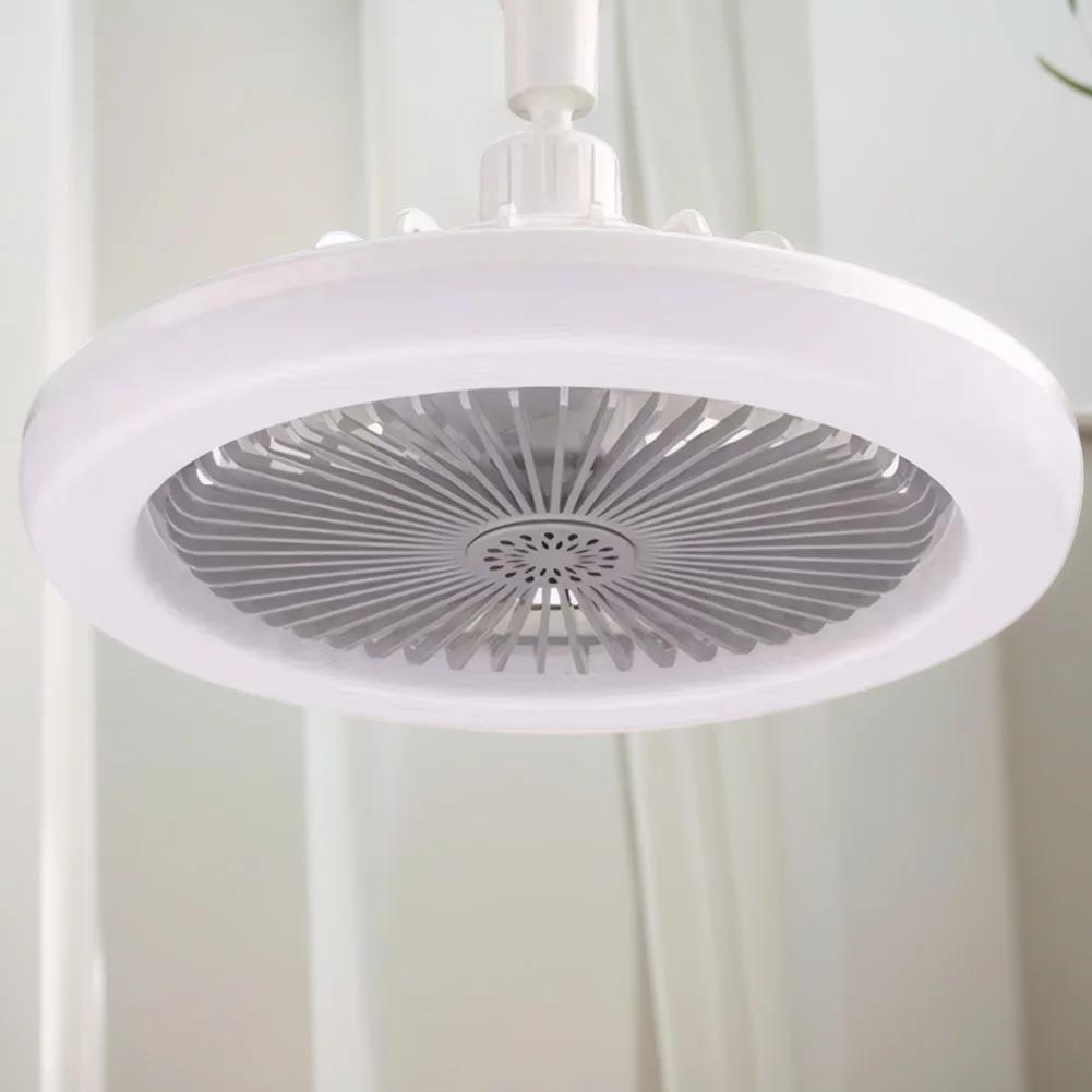 Aromatherapy Ceiling Fan with LED Light E27 Base Remote Control Rotatable Silent Electric Fan for Kitchen Bedroom Living Room
