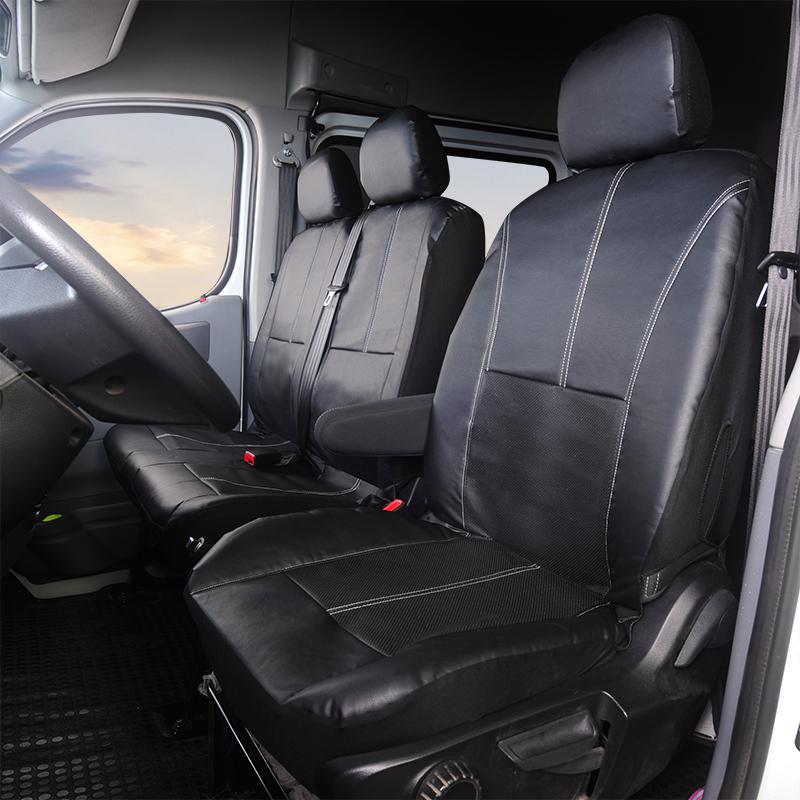 AUTOYOUTH 1+2 Seat Covers Car Seat Cover for Transporter for Ford Transit Van Truck Lorry for Renault for Peugeot for Opel Vivar