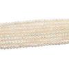 1String, White Natural Freshwater Pearls, Handmade Near Round Pearl Beads for Jewelry Making DIY Necklaces, Bracelets Crafts, Beads 7-8mm, Length 36cm