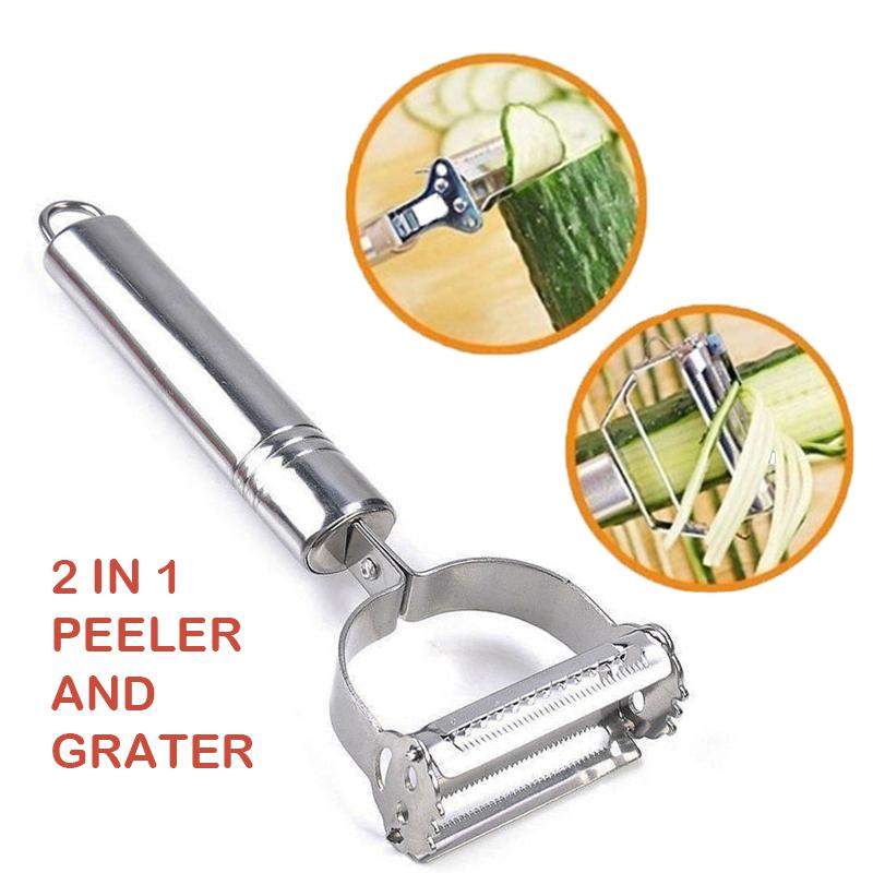

Vegetable Julienne Peeler Fruit Carrots Radish Potatoes Slicer Cutter Stainless Steel Knife Multifunction Kitchen Cooking Gadget