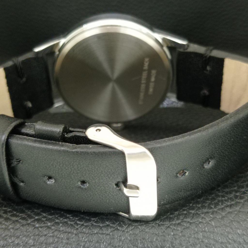 HAND-WINDING VINTAGE MONTINE SWISS MENS REFURBISHED BLACK DIAL WATCH a445227-1