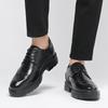 Men's Height-Increasing Leather Shoes - European & American Style, Thick-Soled, Casual, British Wedding Groom Style, 6cm Boost
