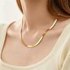 Snake Chain Necklace Dainty Simple Jewelry 2mm 3mm 4mm 5mm Chunky Herringbone 18K Gold Plated Thin Flat Snake Choker Necklaces