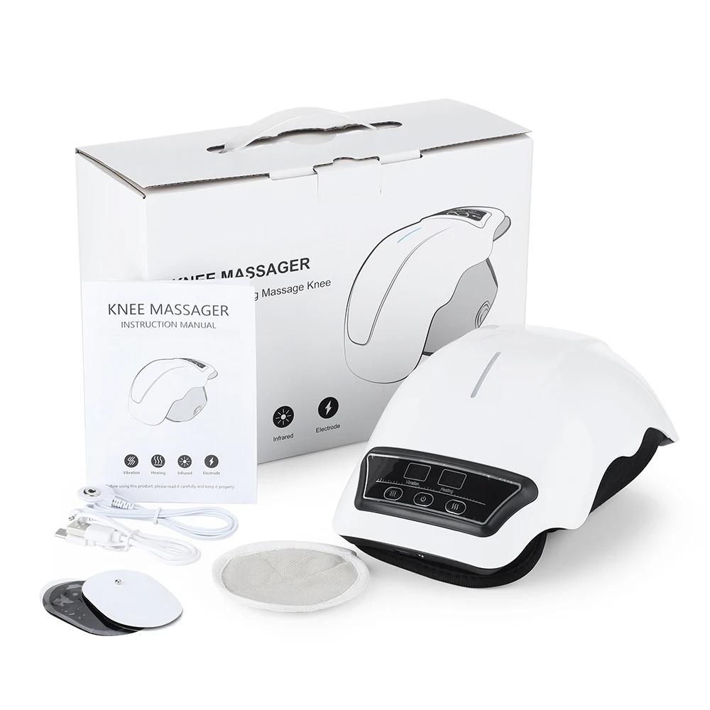 Electric Heating Massage Knee Pad Wireless Heated Knee Massager Wormwood Constant Temperature Hot Compress Vibration Massage