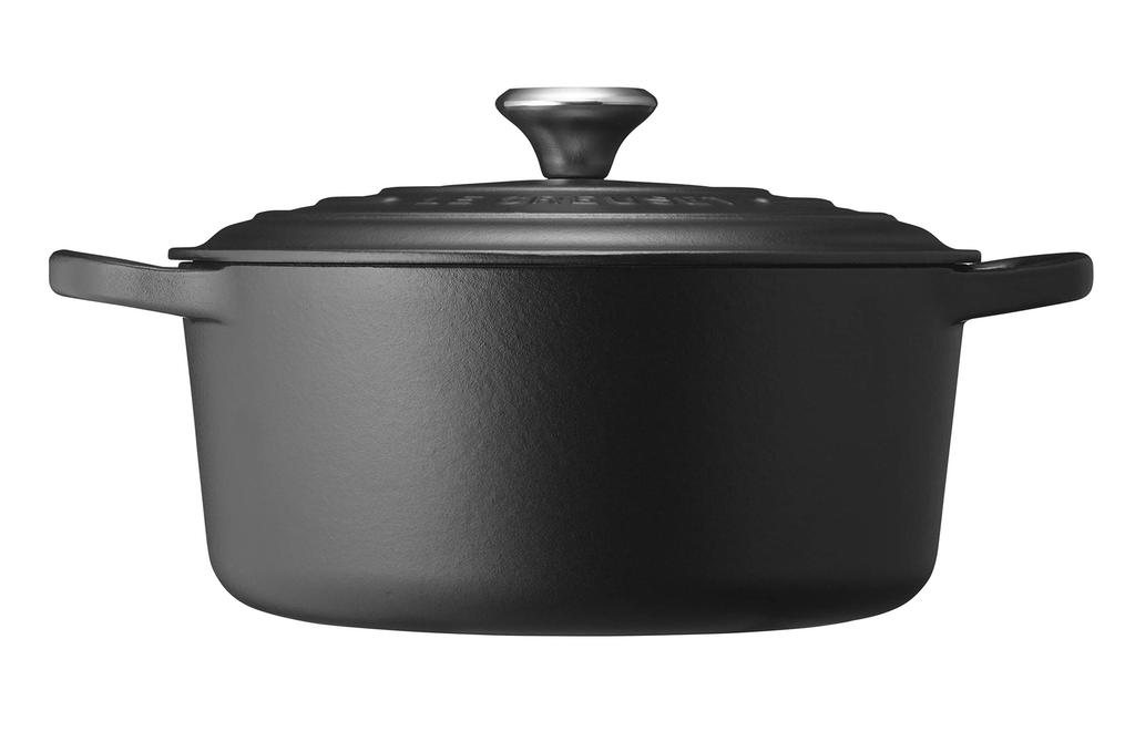 Le Creuset Cocotte Ronde 24 cm matte black Gas IH Oven Compatible