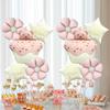5pcs Cake Bear Stars Daisies Foil Balloon Set Birthday Party Decorations Weddings Graduation Celebrations Photo Props Backdrop