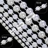 Imitation Pearls String Beads Chain for Art Craft 25M Artificial Pearls Beads Chain for Bridals Dress Wedding Decoration