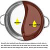 Chinese Hot Pot with Lid Thicken Stainless Steel 2 In 1 Divided Hotpot Kitchen Cooking Pan with Cover Gas Stove Induction Cooker