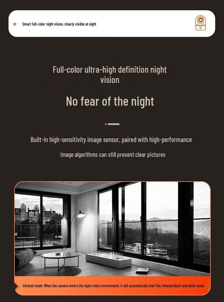 Dual-Channel WiFi Smart Indoor HD Camera with Real-time Recording and One-Key Call